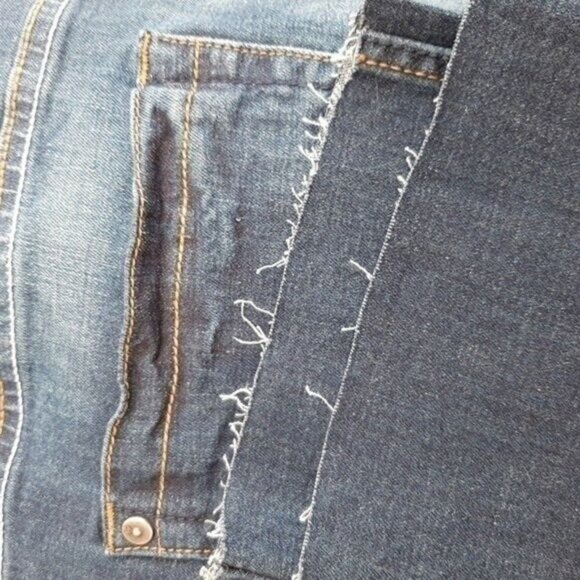 PD&C Stretch Distressed Slim Blue Jeans Men's Sz 33 - Picture 10 of 10